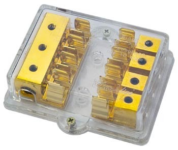 Sinuslive SB3-4 Sicherungsverteilerblock vergoldet