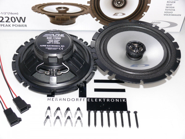 Alpine Lautsprecher Set passend für VW T4 Türen vorne