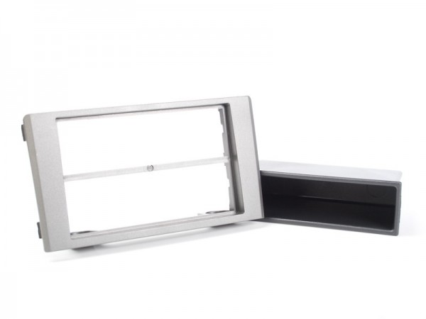 Radioblende IVECO Daily IV+V ab 2006-14 2DIN mit Fach dunkelgrau metallic