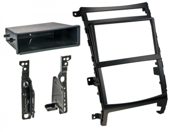 2-DIN Radioblende mit Fach Hyundai IX55 / Vera Cruz > schwarz