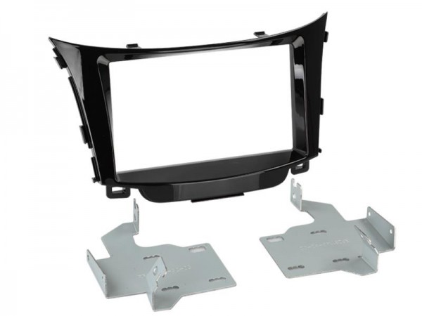 2-DIN Radioblende Hyundai i30 2012 > Klavierlack / schwarz