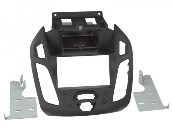 2-DIN Radioblende Ford Transit Connect (mit Fach) schwarz 2013 >