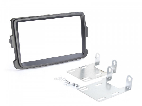 Radioblende Dacia Lodgy, Dokker, Duster, Sandero, Renault Captur 2DIN schwarz