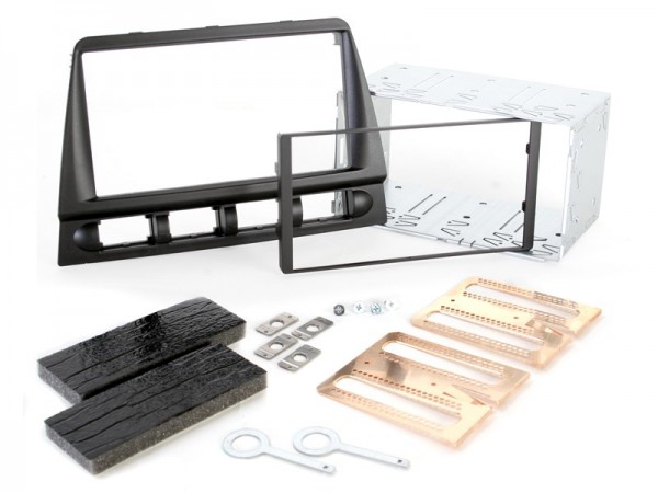 Radioblende KIA Picanto (BA) 2004-08 2DIN schwarz Installer Kit