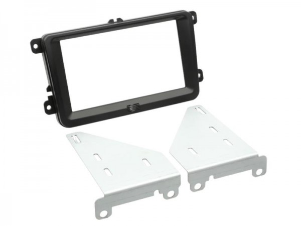 2-DIN Radioblende Seat / Skoda / VW schwarz