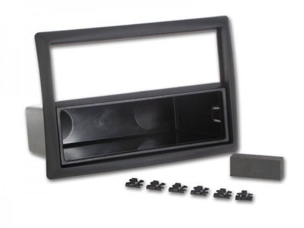Radioblende RENAULT Megane (BM/CM/KM) Scenic ab 2006 2DIN mit Fach schwarz