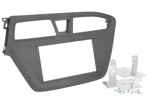Radioblende HYUNDAI i20 (GB) ab 2014 2DIN schwarz Installer Kit