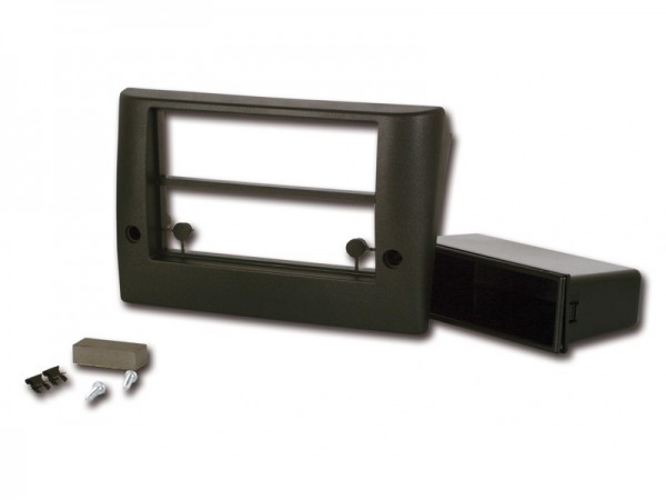 Radioblende Fiat Stilo 2001-08 2DIN mit Fach schwarz