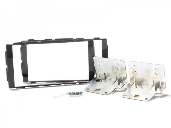 Radioblende NISSAN NP300 Navara (D231) ab 2015 2DIN piano black Installer Kit