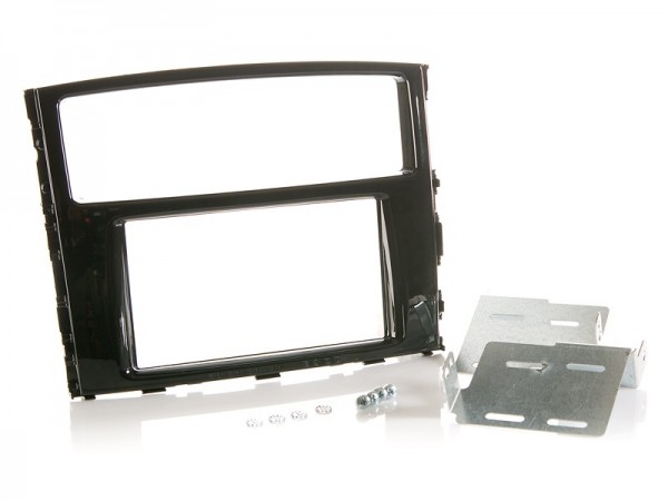 Radioblende MITSUBISHI Pajero ab 2015 2DIN piano black Installer Kit