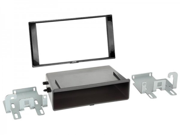 2-DIN Radioblende mit Fach Nissan Pulsar MY2015-> Klavierlack schwarz