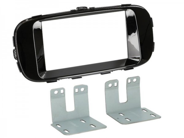 2-DIN Radioblende Kia Soul 2014-> Klavierlack / schwarz