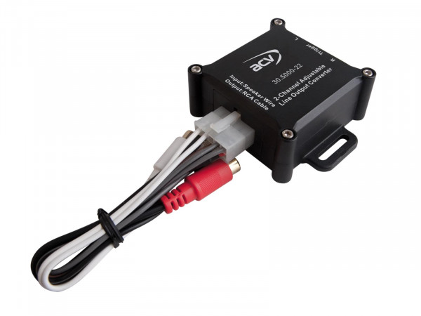 High-Low Adapter 2-Kanal Premium mit Remote 150W RMS max.