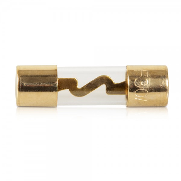 AGU Glassicherung 30A vergoldet