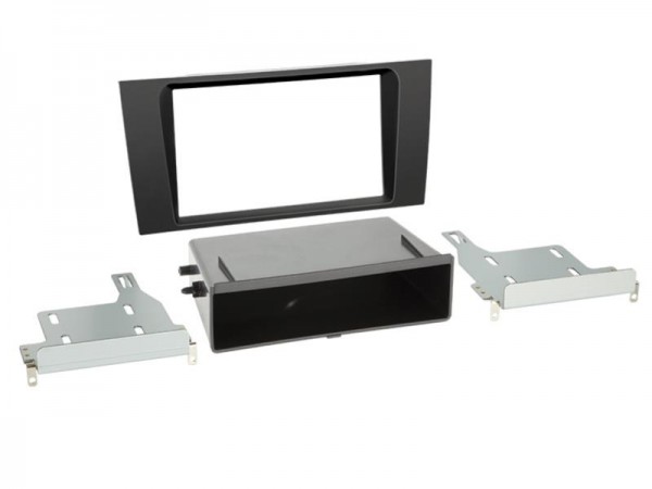 2-DIN Radioblende mit Fach Audi A4 (B5) 1999-2001 schwarz