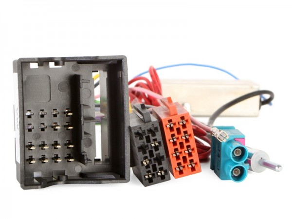 Radioadapter AUDI VW Quadlock - ISO + Antennendiversity 2 x FAKRA - DIN