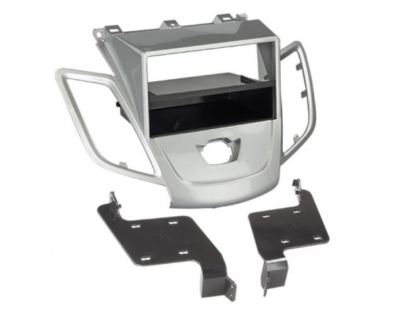 2-DIN Radioblende mit Fach Ford Fiesta (ohne Display) 2008 > silber