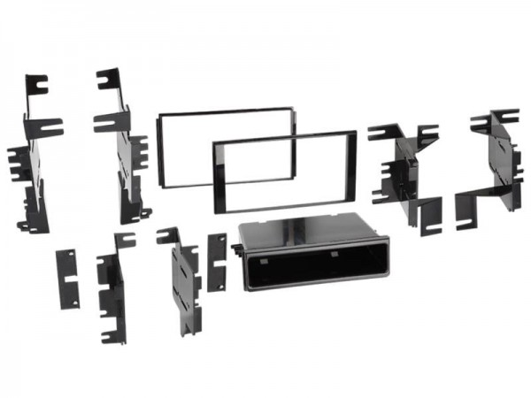 2-DIN Radioblende Nissan Navara> > schwarz / glänzend