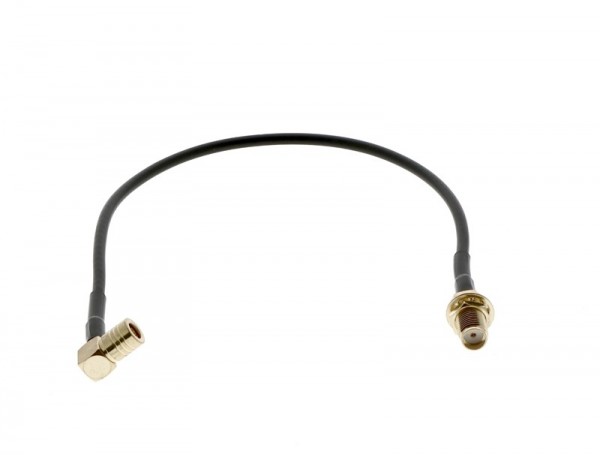 Antennenkabel SMB 90Grad Winkelstecker - SMA(F) 19cm Kabel