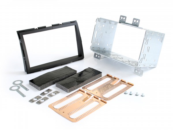 Radioblende HYUNDAI i20 (PB) FL ab 2012 2DIN schwarz Installer Kit