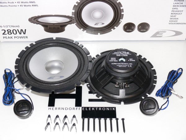 Alpine Lautsprecher Set passend für VW Golf 4 Türen vorne oder hinten