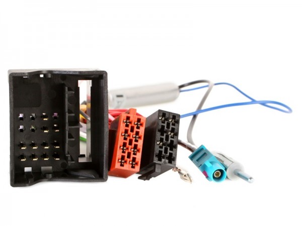 Radioadapter AUDI VW Quadlock - ISO + Phantomadapter FAKRA - DIN