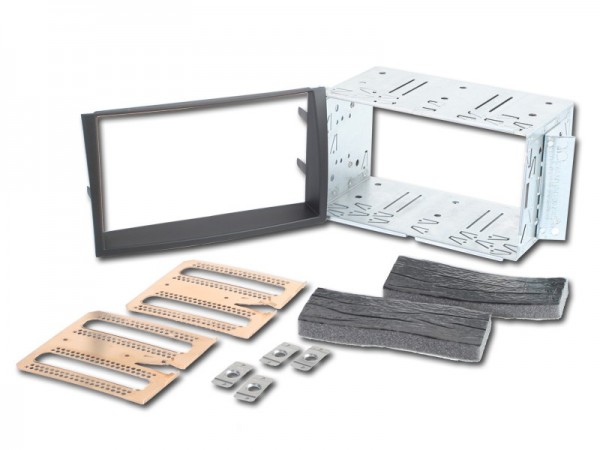 Radioblende KIA Venga (YN) ab 2009-2014 2DIN schwarz Installer Kit