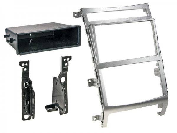 2-DIN Radioblende mit Fach Hyundai IX55 / Vera Cruz > silber