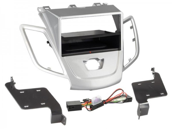 2-DIN Radioblende Inbay® Ford Fiesta (ohne Display) 2008 > silber
