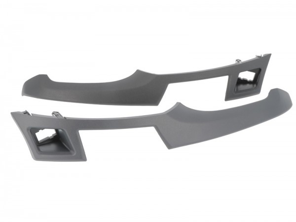 Radioblende Toyota Yaris 2007-11 2DIN schwarz Seitenteile/sidebars