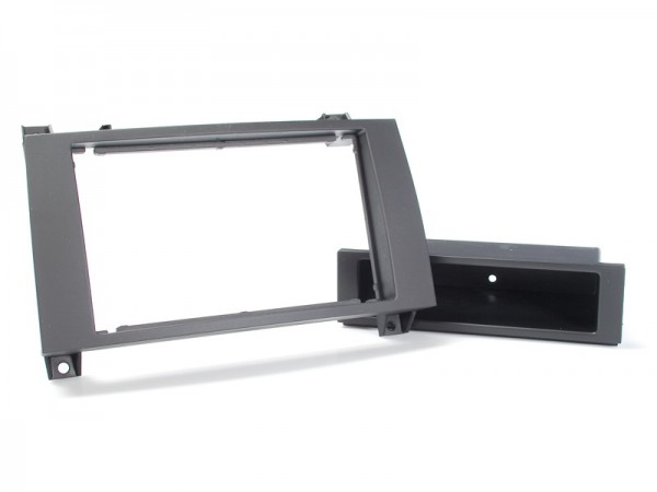 Radioblende MERCEDES SLK (R171) 2005-11 2DIN mit Fach schwarz