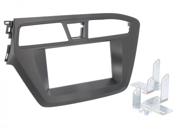 Radioblende HYUNDAI i20 (GB) ab 2014 2DIN schwarz Installer Kit
