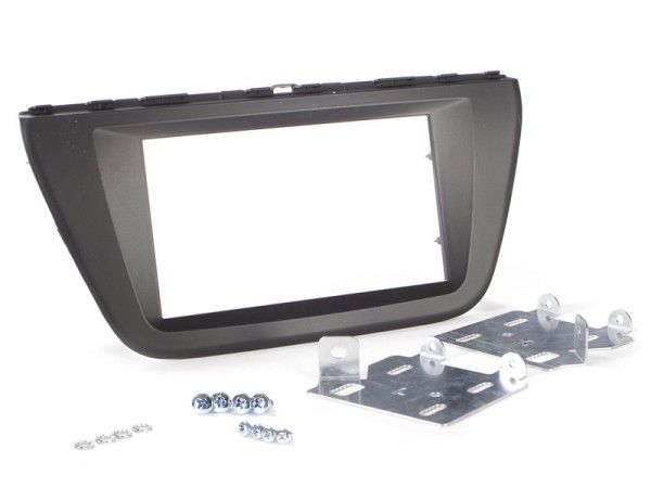Radioblende Suzuki SX4, S-CROSS ab 2013 2DIN dunkelgrau Installer Kit