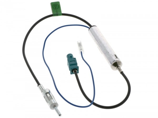 HQ Antennenadapter Phantom FAKRA (M) auf DIN (M) 12V