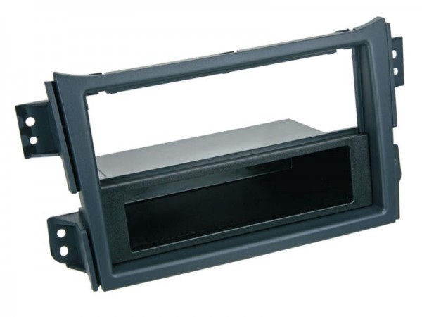 2-DIN Radioblende mit Fach Suzuki Splash / Opel Agila > schwarz