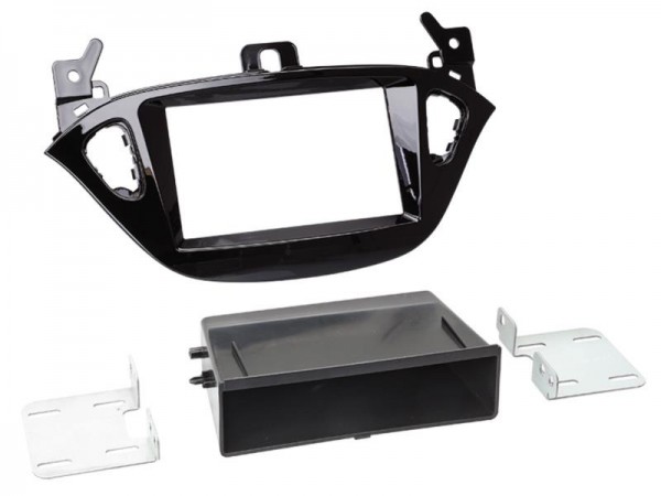 2-DIN Radioblende Opel Adam 2013 > Klavierlack / schwarz