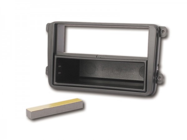 Radioblende SEAT SKODA VW 2DIN mit Fach schwarz