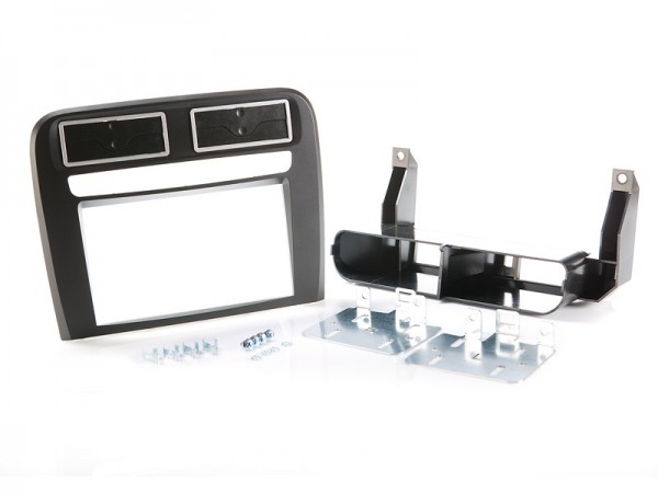 Radioblende FIAT Grande Punto (199) ab 2005-09 2DIN schwarz Installer Kit