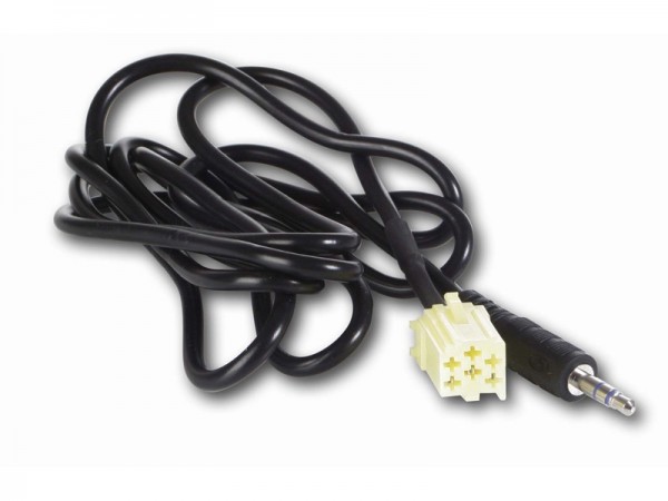 AUX IN Adapter ALFA ROMEO LANCIA FIAT SMART Mini ISO gelb - 3 5 mm Klinke