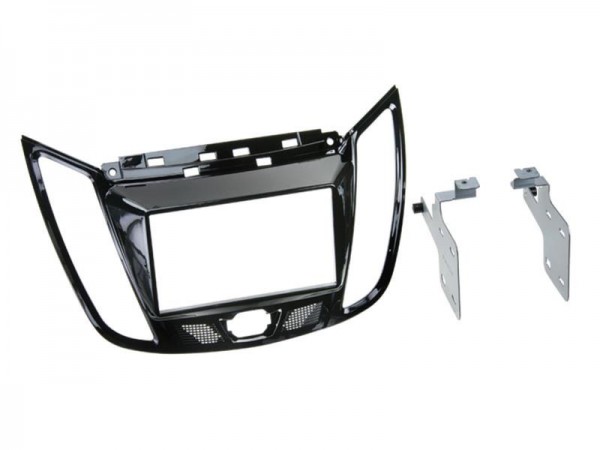 2-DIN Radioblende Ford C-Max 2010 / Kuga 2013 > Klavierlack / schwarz