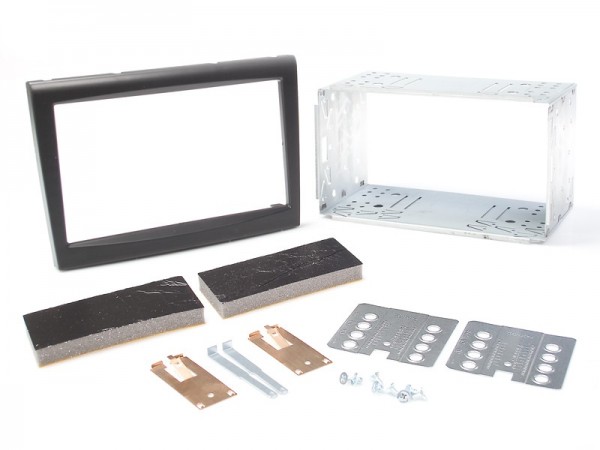 Radioblende PORSCHE 911 Boxster Cayman 2004-09 2DIN schwarz