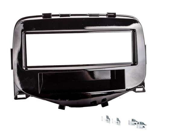 Radioblende Peugeot 108 ab 2014 1DIN piano schwarz