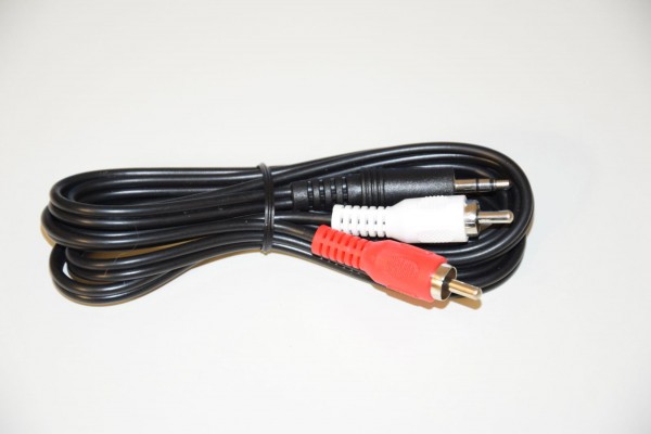 Klinken Kabel 1,5 Meter 3,5mm Stereo auf Cinch Stecker