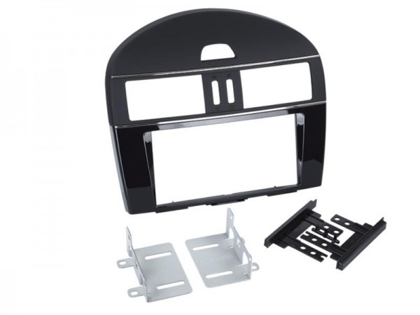 2-DIN Radioblende Nissan Pulsar 2014-> / Tiida 2012-> > schwarz