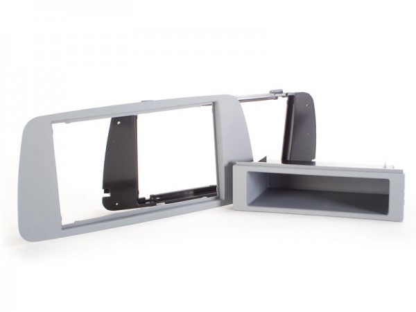Radioblende KIT SEAT Ibiza (6J) 2008-15 2DIN mit Fach Dublingrau (AM1)