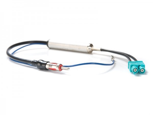 Antennenadapter Phantom FAKRA (M) doppel auf DIN (M) 12V