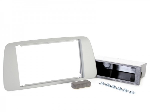 Radioblende SEAT Ibiza (6J) 2008-15 2DIN Dublingrau (AM1) mit schwarzem Fach