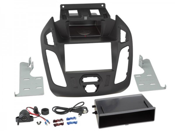 2-DIN Radioblende Ford Transit Connect Inbay® (Fach) Schwarz 2013->