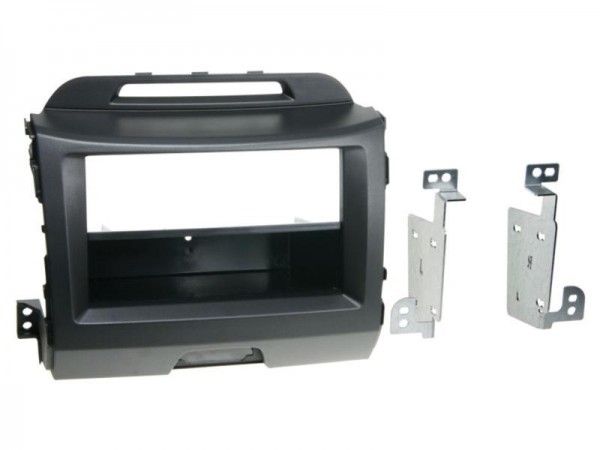 2-DIN Radioblende mit Fach Kia Sportage 2010 > schwarz