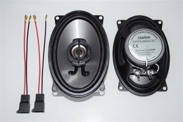 Lautsprecher VW Golf 2 Clarion hinten Seitenstege